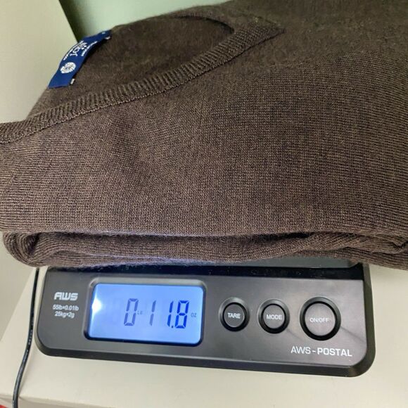 J Crew Merino Wool Sweater Mens XL Brown V Neck Pullover Classic Minimalist - Picture 7 of 7